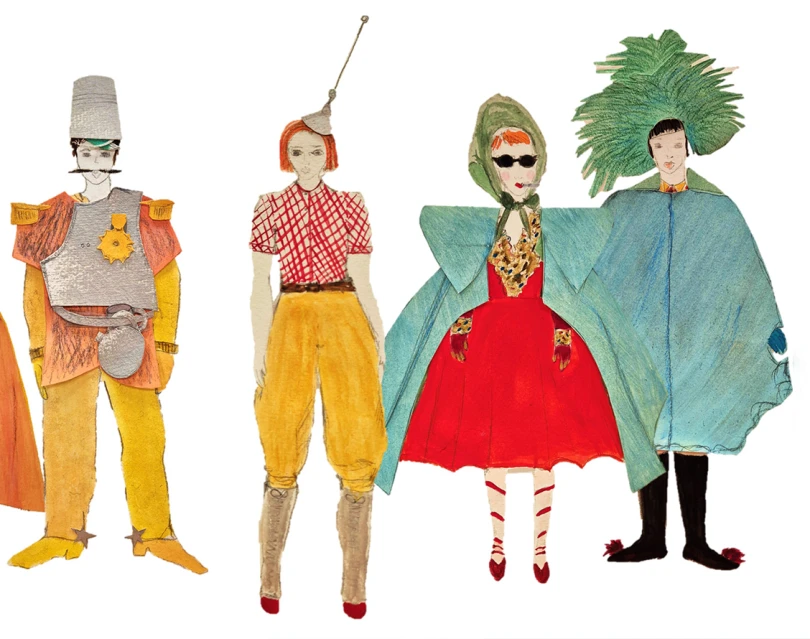 Dessins des costumes © Laurianne Scimemi Del Francia